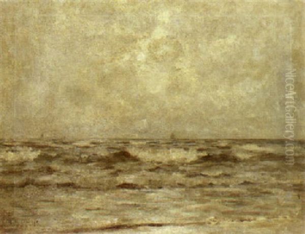 Seascape Oil Painting by George Hitchcock