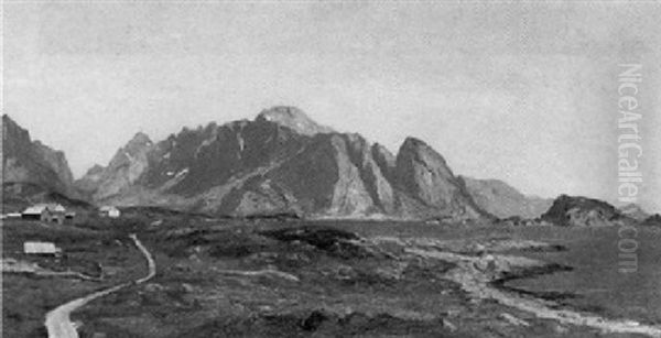 A Summer Day, Lofoten Oil Painting by Arne Hjersing