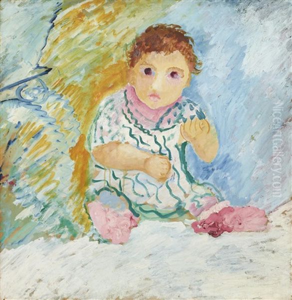 Ivan Som Baby Oil Painting by Sigrid (Maria) Hjerten