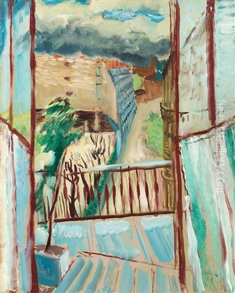 View At Rue Joseph Barras Oil Painting by Sigrid (Maria) Hjerten