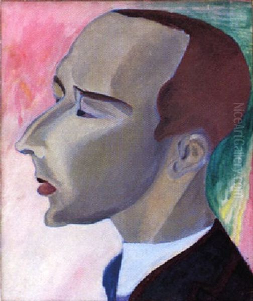 Nils Von Dardel Oil Painting by Sigrid (Maria) Hjerten