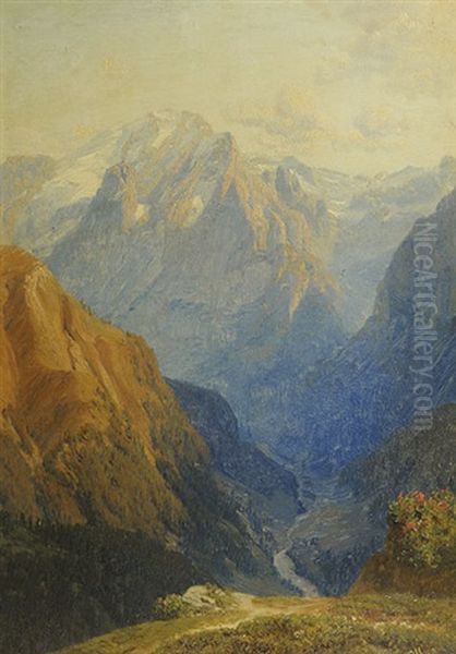 Marmolada Am Rodella Oil Painting by Anton Hlavacek