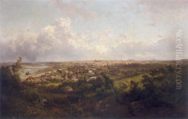 A View Of Vienna by Anton Hlavacek