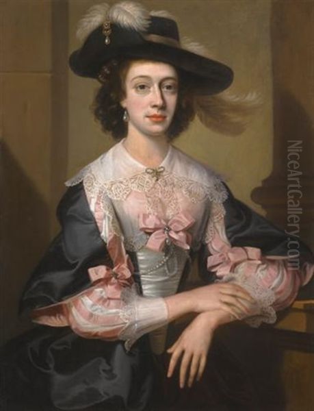 Portrait Of Susan, Mrs Henry Hoare Of Stourhead (d.1743) Oil Painting by William Hoare