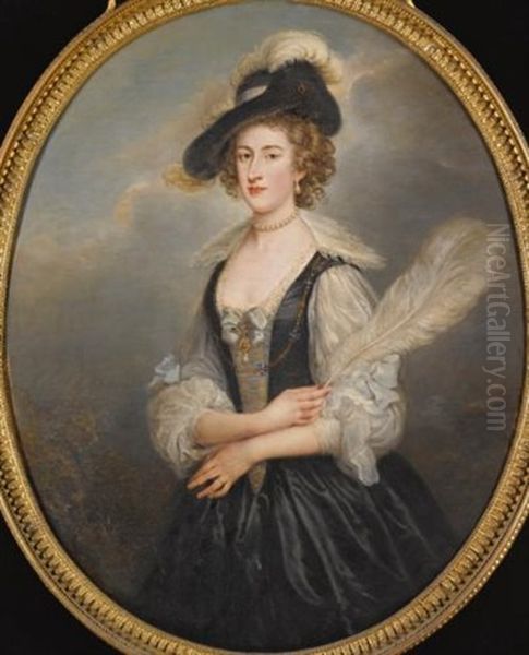 Portrait Of Susanna Hoare, Countess Of Ailesbury (1732-1783) Oil Painting by William Hoare