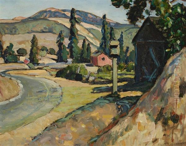 La Honda Hills (santa Cruz Mountains) Oil Painting by Clark Hobart