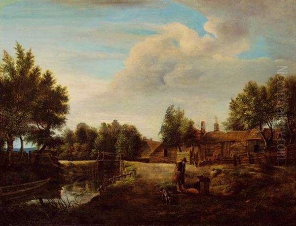 Mooreiche Oil Painting by Meindert Hobbema