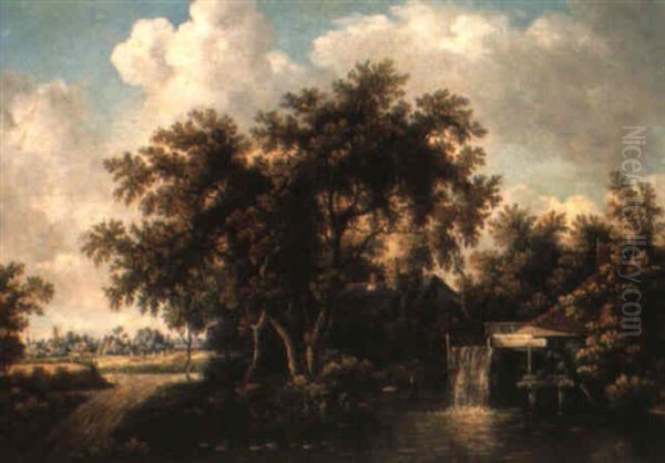 Le Moulin De Wantage by Meindert Hobbema