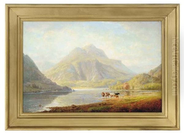 Loch Achray, Scotland Oil Painting by George Thompson Hobbs