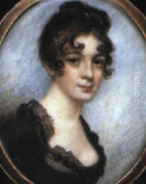 A Lady Oil Painting by William Armfield Hobday