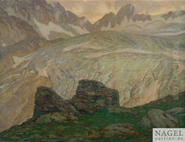 Gletscher Oil Painting by Franz Xaver Hoch