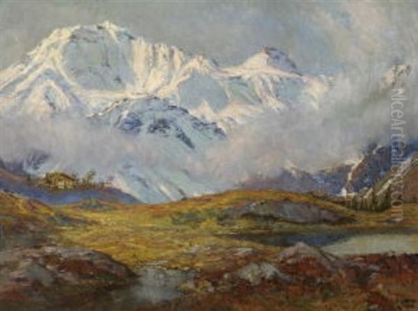 Herbstmorgen Am Simplonpass Oil Painting by Franz Xaver Hoch