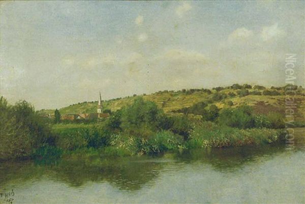 Badisches Land Oil Painting by Franz Xaver Hoch