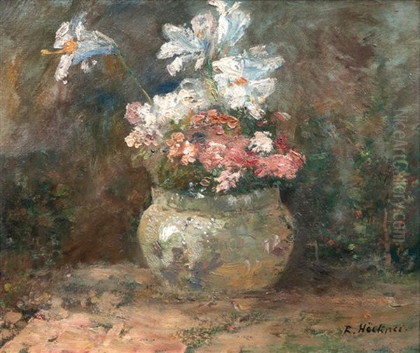 Kleiner Blumenstraus Oil Painting by Rudolf Hoeckner