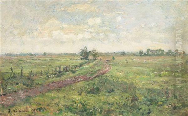 Holsteinische Landschaft Oil Painting by Rudolf Hoeckner