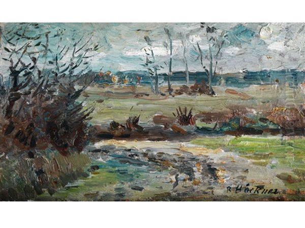 Wedlerau Oil Painting by Rudolf Hoeckner