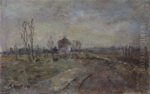 Ochsenweg Bei Wedel Oil Painting by Rudolf Hoeckner