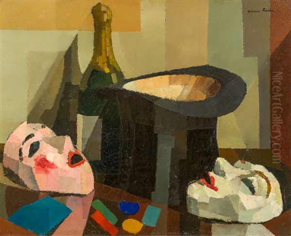 Nature Morte Au Chapeau Haut De Forme Oil Painting by Pierre Hode