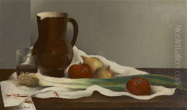 Nature Morte Au Pichet Et Aux Legumes Oil Painting by Pierre Hode