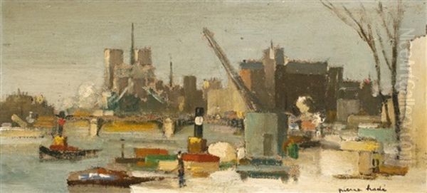 Les Quais De Seine Oil Painting by Pierre Hode