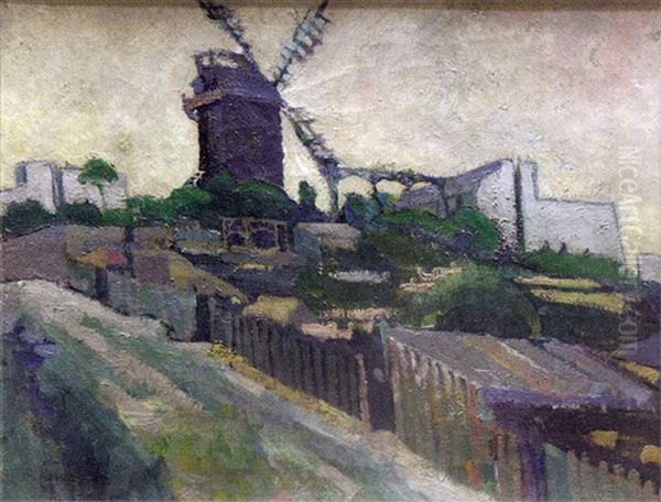 Vue Des Jardins Du Moulin De La Galette Oil Painting by Pierre Hode