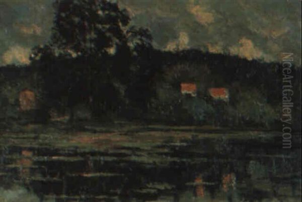 Les Etangs De Ville-d'avray Oil Painting by Pierre Hode