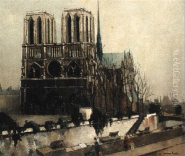 Notre Dame Oil Painting by Pierre Hode