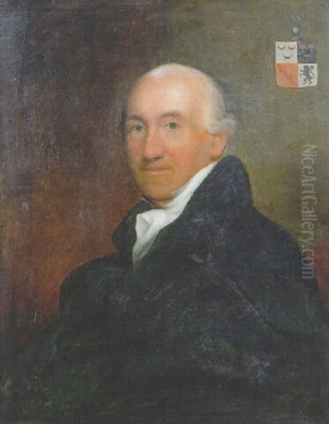 Portrait Of Rogier Gerard Van Polanen, Wearing A Lace Chemise Oil Painting by Charles Howard Hodges