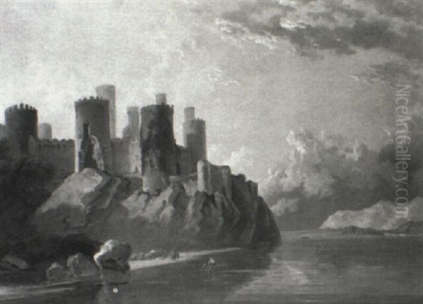 View Of Conway Castle Oil Painting by William Hodges