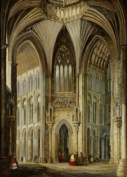 The Octagon, Ely Cathedral Oil Painting by David Hodgson