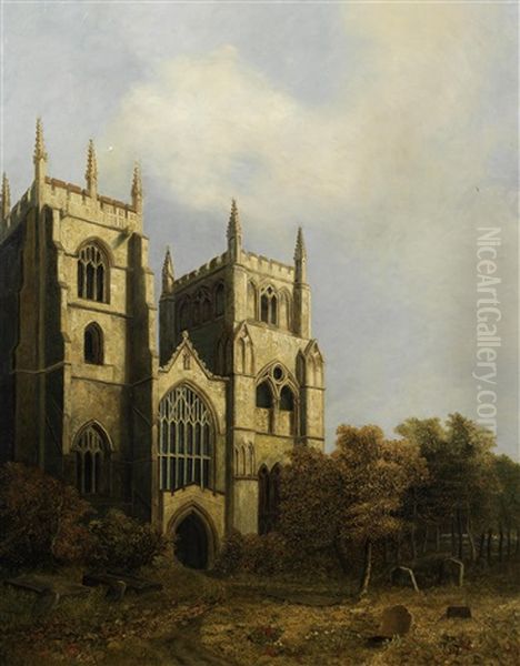 St. Margaret's Church Lynn Oil Painting by David Hodgson