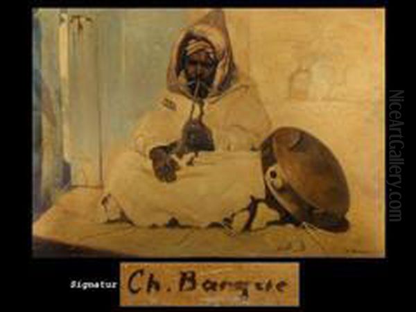 Pfeife Rauchender Araber Oil Painting by Charles Bargue