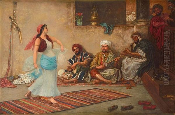 Danse Orientale Oil Painting by John Evan Hodgson