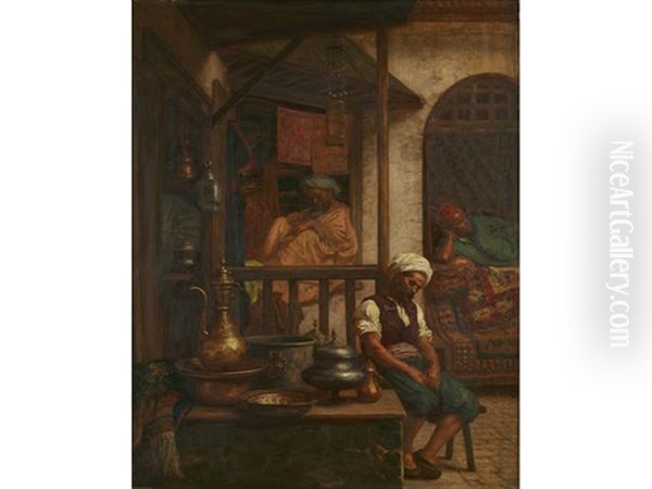 An Afternoon In The Bazaar by John Evan Hodgson