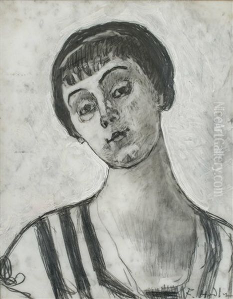 Bildnis Der Jeanne Amelie Gunzburger-malan by Ferdinand Hodler