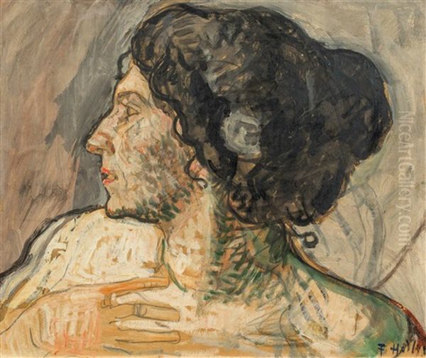 Bildnis Der Giulia Leonardi Oil Painting by Ferdinand Hodler