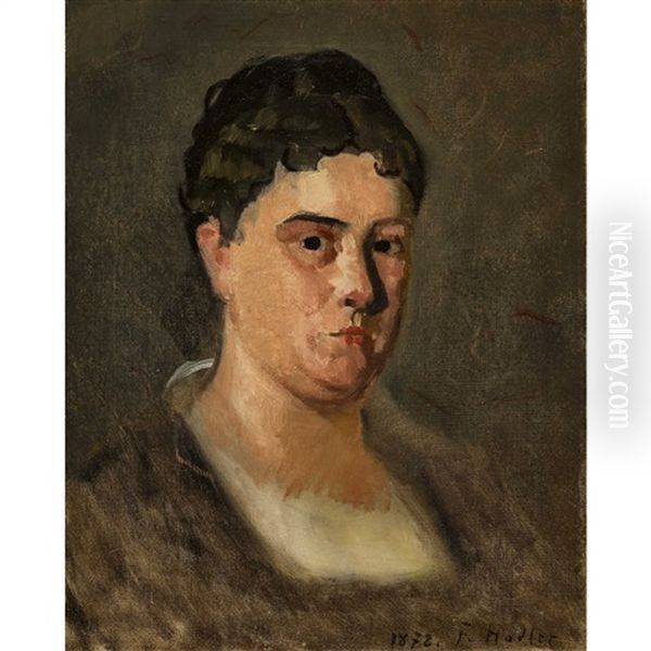 Portrait Of Caroline Coutau-marcelin(?) Oil Painting by Ferdinand Hodler