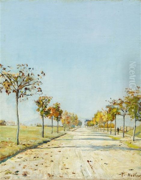 Strasse Von St-georges Oil Painting by Ferdinand Hodler