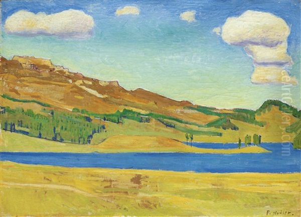 Der Champfersee Oil Painting by Ferdinand Hodler