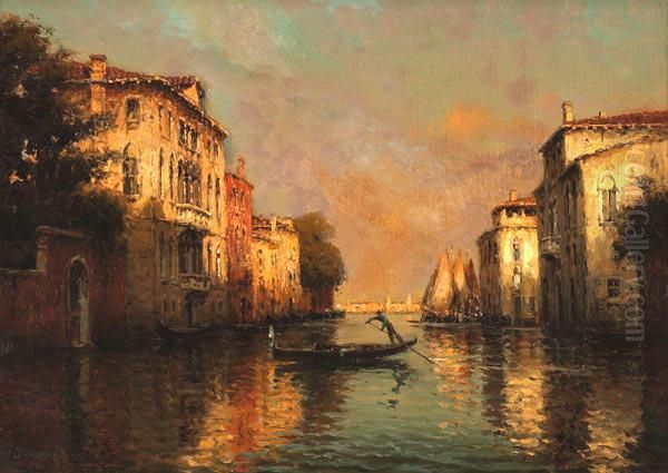 Venice Oil Painting by Jules Jean Antoine Baric