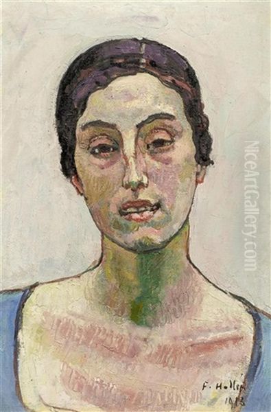 Bildnis Der Tanzerin Francine Maylach by Ferdinand Hodler