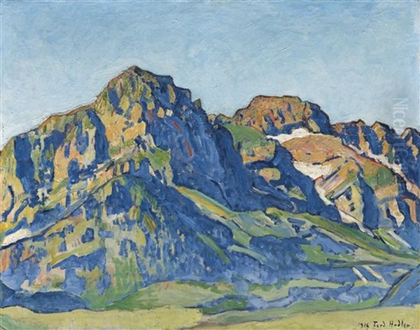 Die Dents Blanches Oil Painting by Ferdinand Hodler