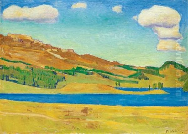 Der Champfersee (lake Champfer) Oil Painting by Ferdinand Hodler