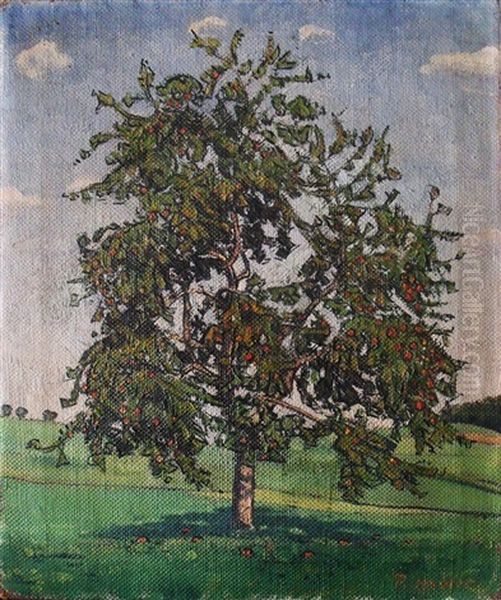 Baum Oil Painting by Ferdinand Hodler