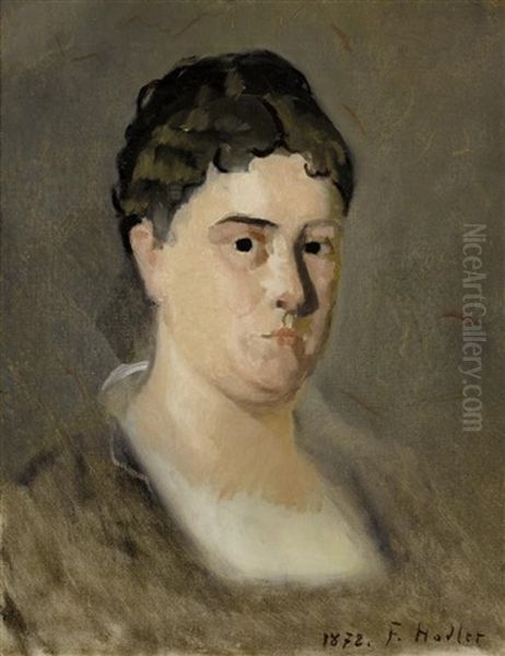 Portrait Der Mme. Coutan Oil Painting by Ferdinand Hodler