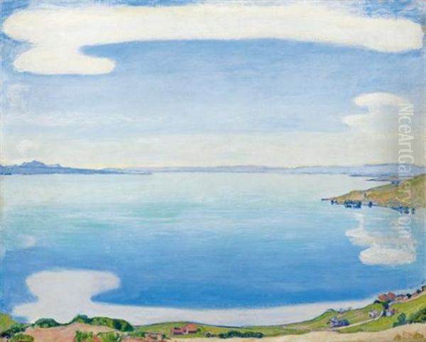 Genfersee Von Chexbres Aus (lake Geneva From Chexbres) Oil Painting by Ferdinand Hodler