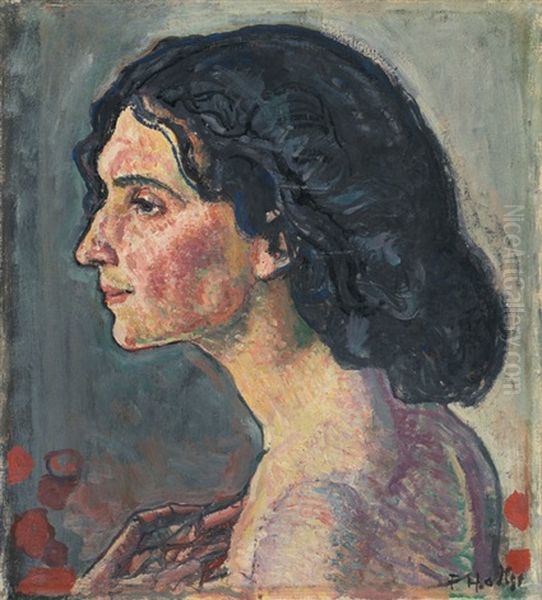 Giulia Leonardi - Italienne - Italienerin Oil Painting by Ferdinand Hodler