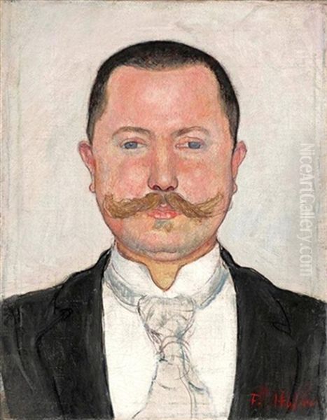 Bildnis Heinrich Hablutzel Oil Painting by Ferdinand Hodler