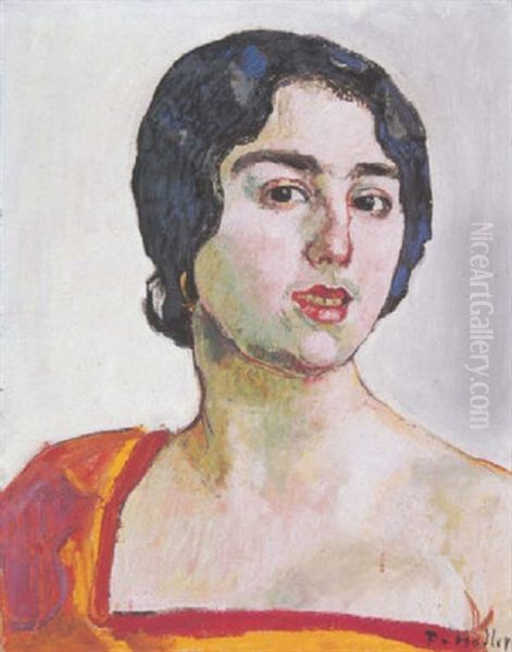 Bildnis Einer Spanierin Oil Painting by Ferdinand Hodler