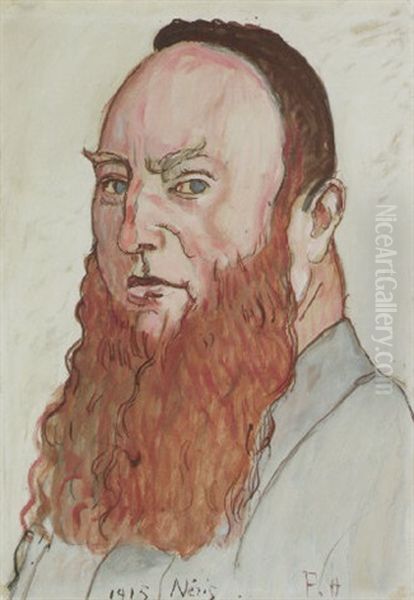 Bildnis James Vibert Oil Painting by Ferdinand Hodler